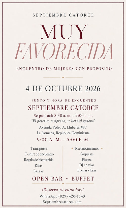 Muy Favorecida | Encuentro de mujeres con propósito