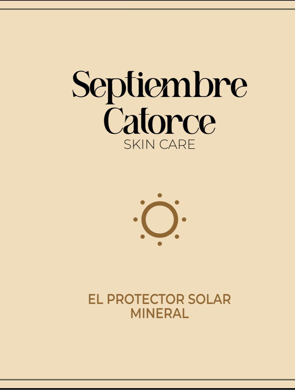 El Protector Solar Mineral SPF 50